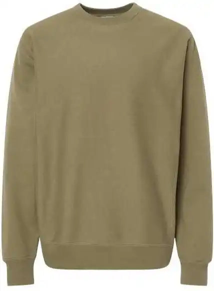 Independent Trading co Ind5000c Legend Premium Heavyweight Cross Grain Crewneck Sweatshirt Olive