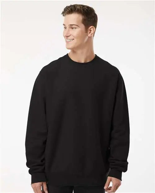 Independent Trading Co. Ind5000c Legend - Premium Heavyweight Cross-grain Crewneck Sweatshirt - Black