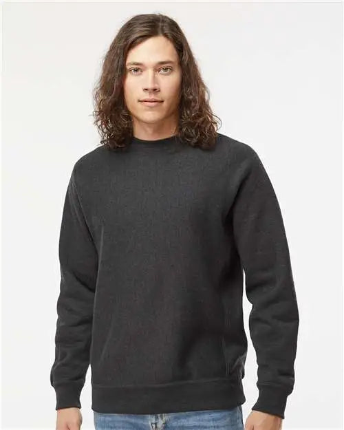 Independent Trading Co. Ind5000c Legend - Premium Heavyweight Cross-grain Crewneck Sweatshirt - Charcoal Heather