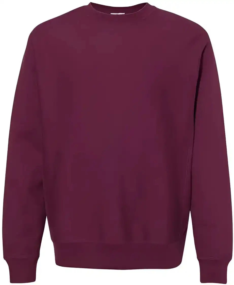 Independent Trading co Ind5000c Legend - Premium Heavyweight Cross-grain Crewneck Sweatshirt - Maroon