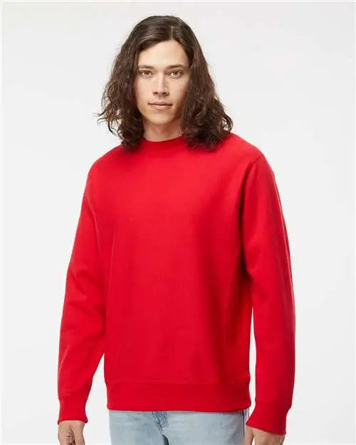 Independent Trading Co. Ind5000c Legend - Premium Heavyweight Cross-grain Crewneck Sweatshirt - Red