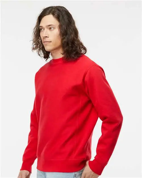 Independent Trading Co. Ind5000c Legend - Premium Heavyweight Cross-grain Crewneck Sweatshirt - Red