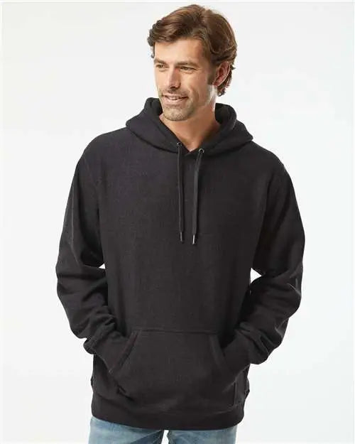 Independent Trading Co. Ind5000p Legend - Premium Heavyweight Cross-grain Hooded Sweatshirt - Charcoal Heather