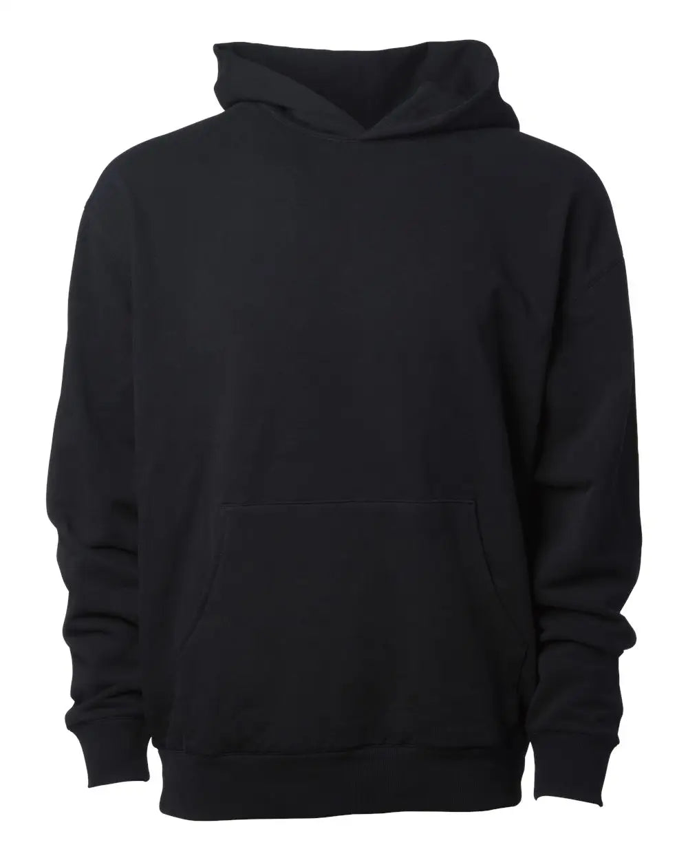 Independent Trading Co. Indluxhood Lux Heavyweight Modal Hooded Sweatshirt - Black - Adult Xs