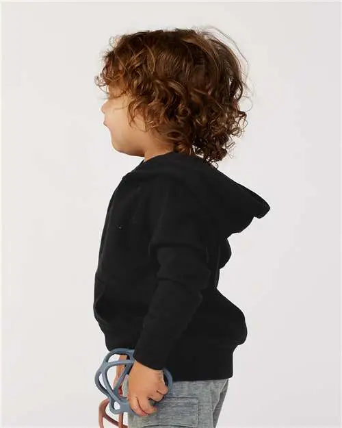 Independent Trading Co. Prm10tsb Toddler Special Blend Hooded Raglan Sweatshirt - Black