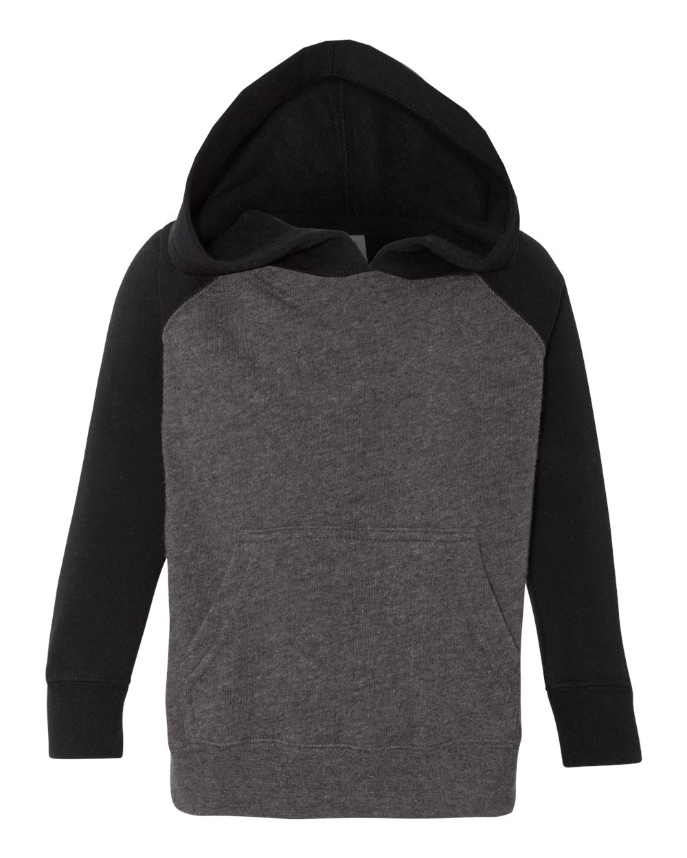 Independent Trading Co. Prm10tsb Toddler Special Blend Hooded Raglan Sweatshirt - Carbon Black - Dark Gray / 2t