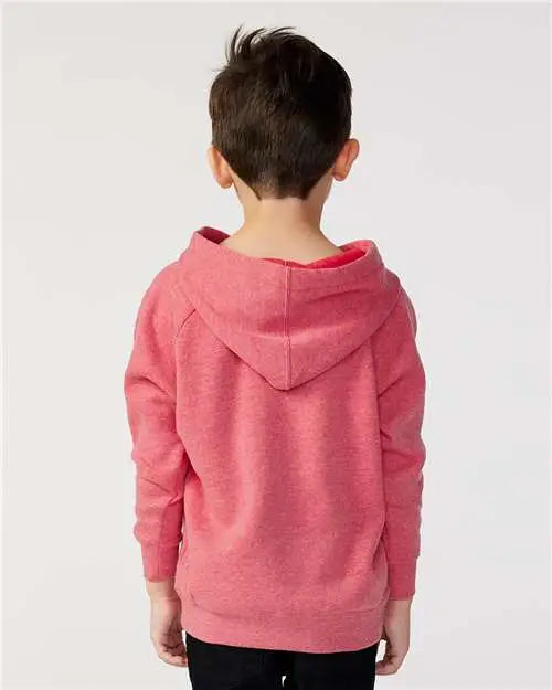 Independent Trading Co. Prm10tsb Toddler Special Blend Hooded Raglan Sweatshirt - Pomegranate