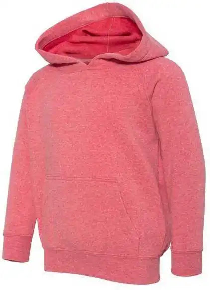 Independent Trading co Prm10tsb Toddler Special Blend Raglan Hooded Sweatshirt Pomegranate