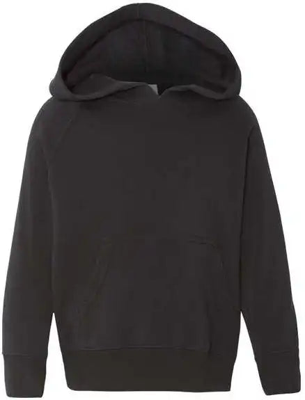 Independent Trading co Prm10tsb Toddler Special Blend Raglan Hooded Sweatshirt Black