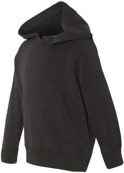 Independent Trading co Prm10tsb Toddler Special Blend Raglan Hooded Sweatshirt Black