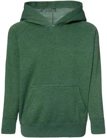 Independent Trading co Prm10tsb Toddler Special Blend Raglan Hooded Sweatshirt - Moss