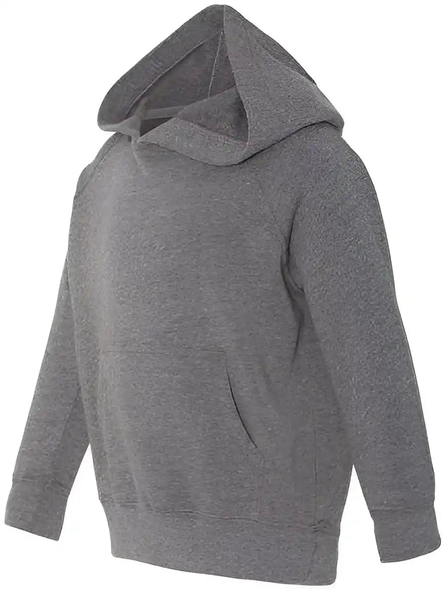 Independent Trading co Prm10tsb Toddler Special Blend Raglan Hooded Sweatshirt - Nickel