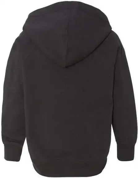 Independent Trading co Prm10tsb Toddler Special Blend Raglan Hooded Sweatshirt Black