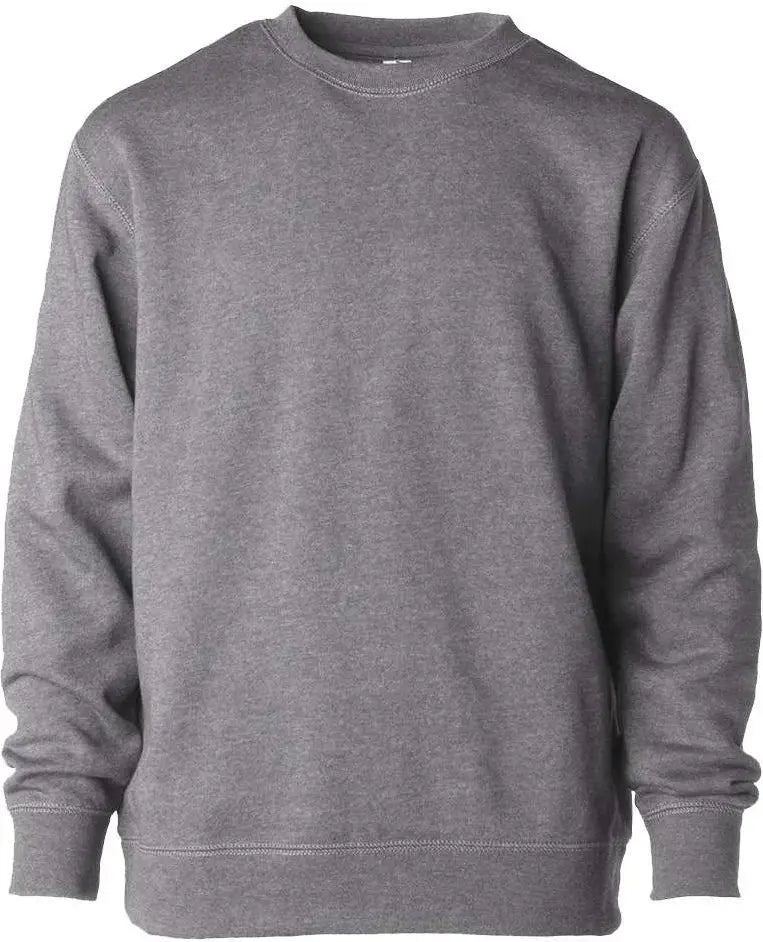 Independent Trading Co. Prm10tsbc Toddler Lightweight Special Blend Crewneck Sweatshirt - Nickel - Dark Gray / 2t