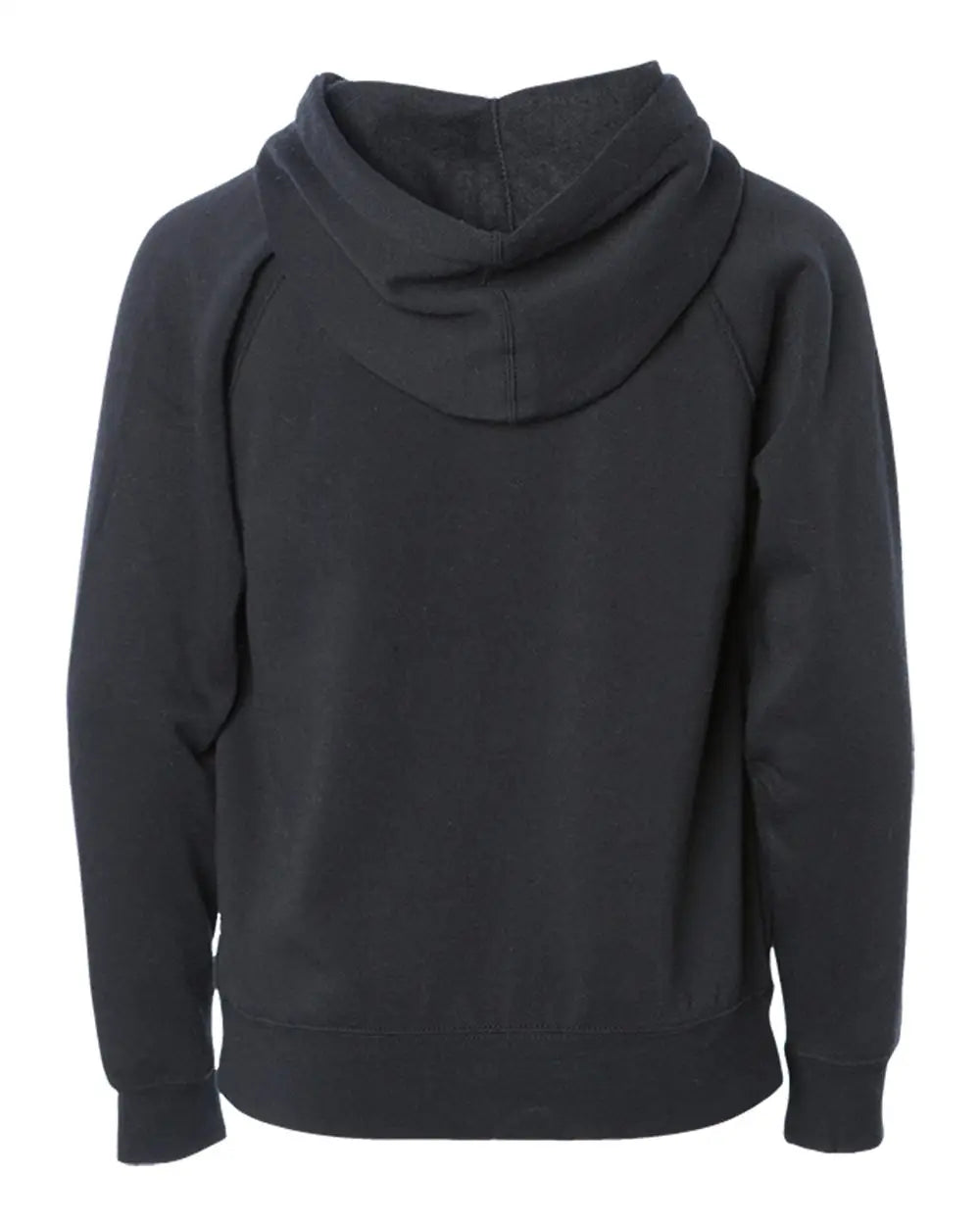 Independent Trading Co. Prm10tsbz Toddler Lightweight Special Blend Raglan Zip Hood - Black