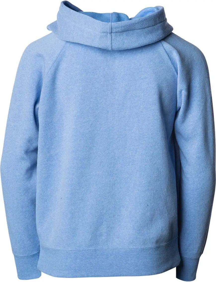 Independent Trading Co. Prm10tsbz Toddler Lightweight Special Blend Raglan Zip Hood - Pacific