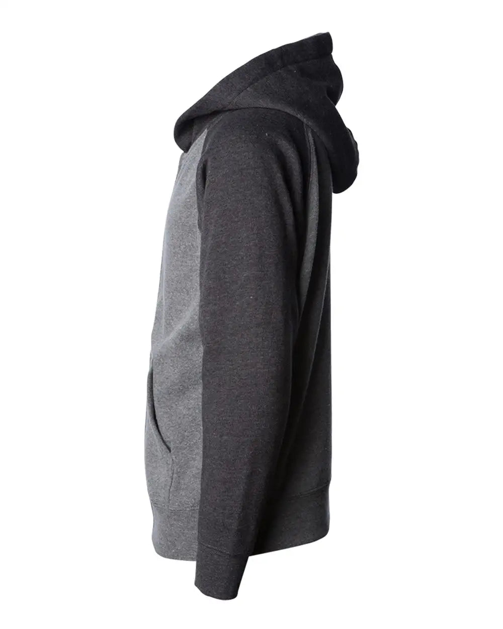 Independent Trading Co. Prm10tsbz Toddler Lightweight Special Blend Raglan Zip Hood - Nickel Carbon - Gray Dark / 2t