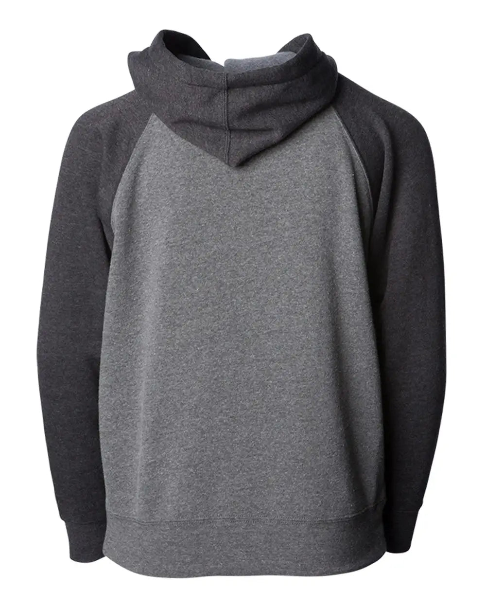 Independent Trading Co. Prm10tsbz Toddler Lightweight Special Blend Raglan Zip Hood - Nickel Carbon