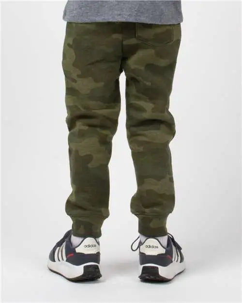 Independent Trading Co. Prm11pnt Toddler Lightweight Special Blend Sweatpants - Forest Camo Heather