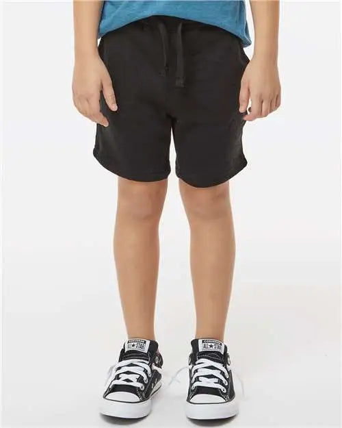 Independent Trading Co. Prm11srt Toddler Lightweight Special Blend Fleece Shorts - Black