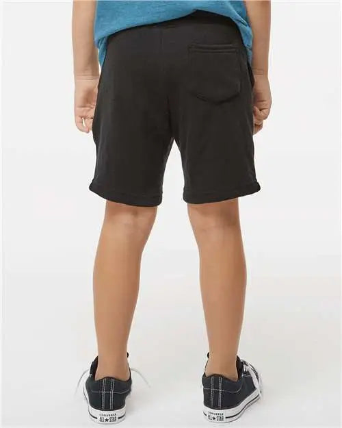 Independent Trading Co. Prm11srt Toddler Lightweight Special Blend Fleece Shorts - Black