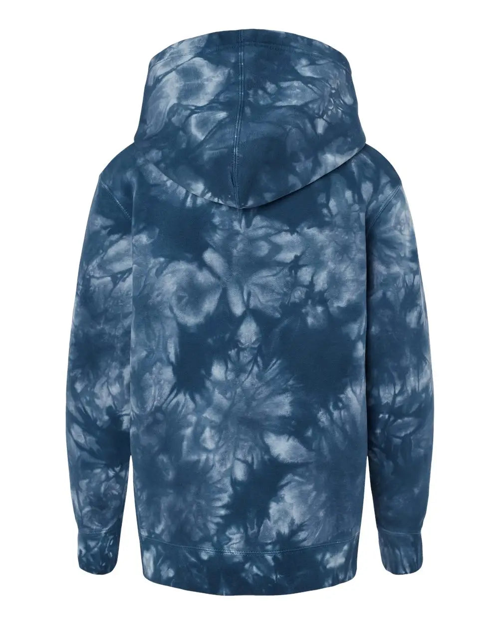 Independent Trading Co. Prm1500td Youth Midweight Tie-dyed Hooded Sweatshirt - Tie Dye Navy