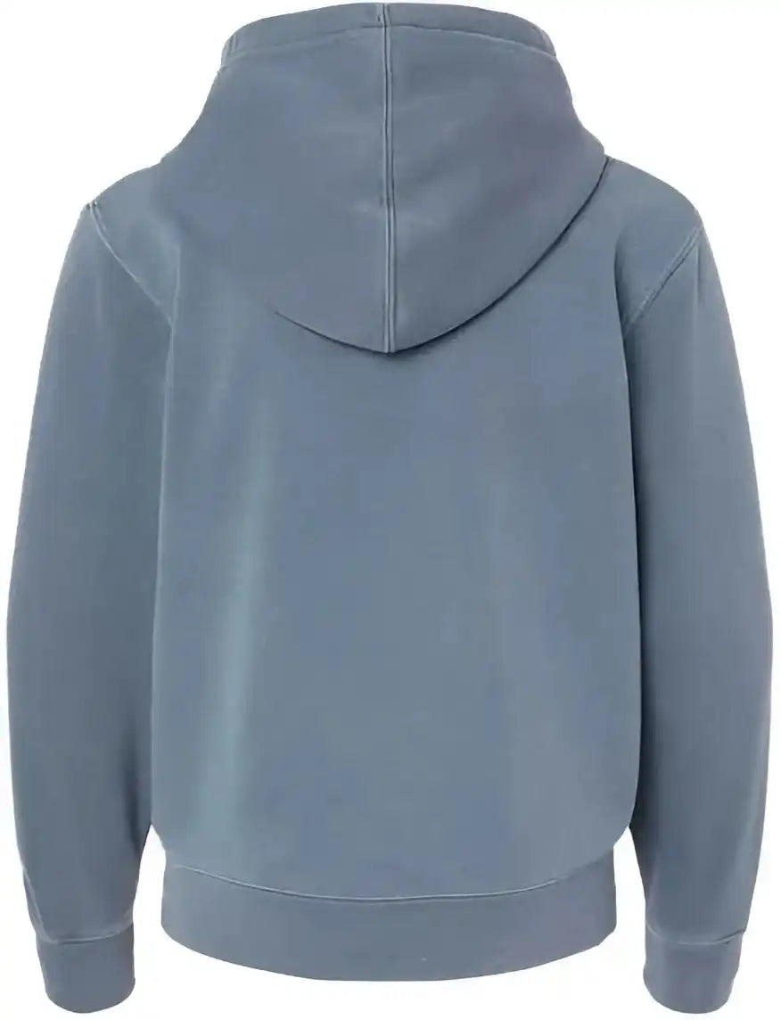 Independent Trading co Prm1500y Youth Midweight Pigment-dyed Hooded Sweatshirt - Pigment Slate Blue