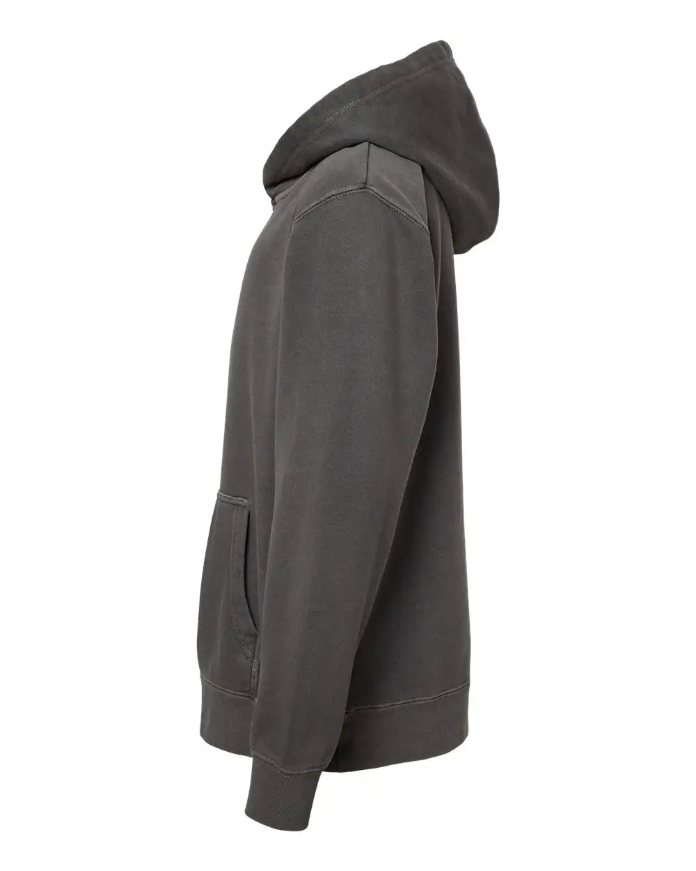 Independent Trading Co. Prm1500y Youth Midweight Pigment-dyed Hooded Sweatshirt - Pigment Black