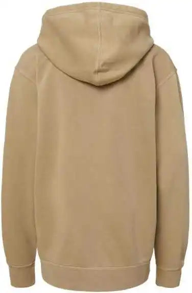 Independent Trading co Prm1500y Youth Midweight Pigment-dyed Hooded Sweatshirt - Pigment Sandstone