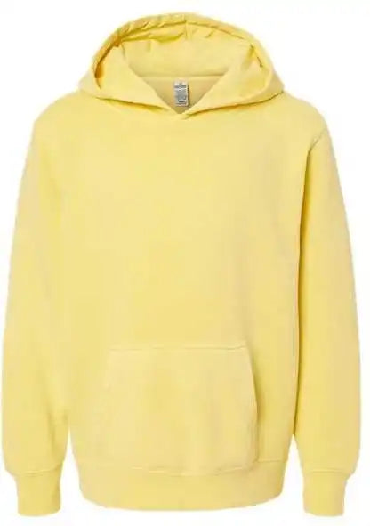 Independent Trading co Prm1500y Youth Midweight Pigment-dyed Hooded Sweatshirt - Pigment Yellow