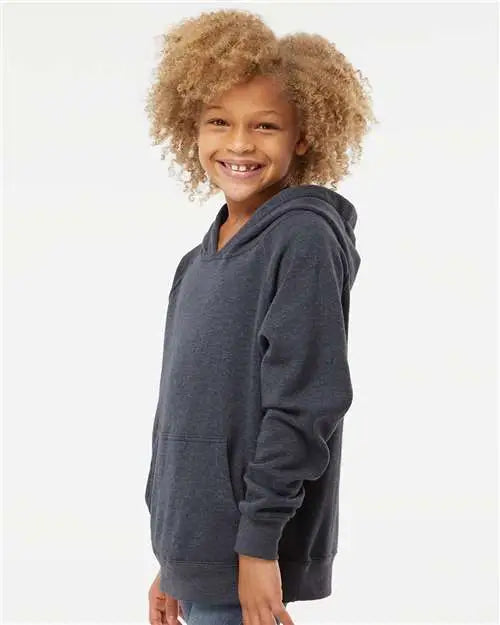 Independent Trading Co. Prm15ysb Youth Lightweight Special Blend Raglan Hooded Sweatshirt - Midnight Navy