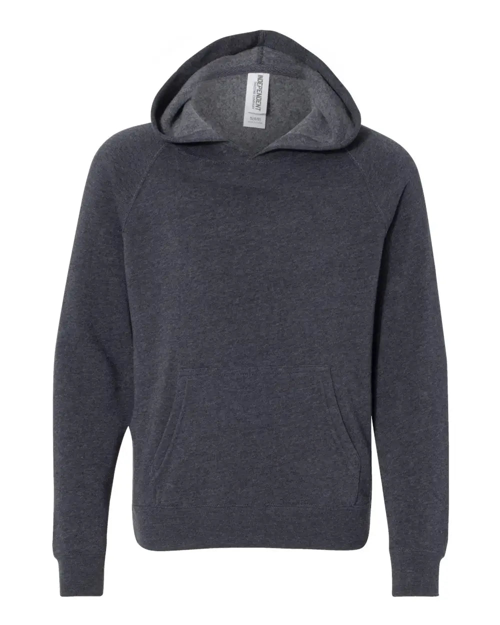 Independent Trading Co. Prm15ysb Youth Lightweight Special Blend Raglan Hooded Sweatshirt - Midnight Navy - Xs