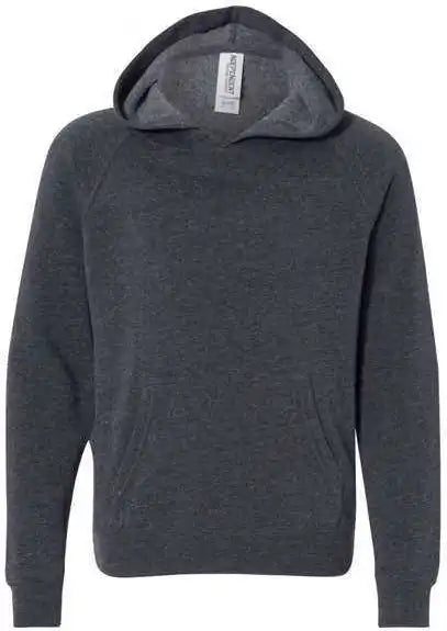 Independent Trading co Prm15ysb Youth Special Blend Raglan Hooded Sweatshirt - Midnight Navy