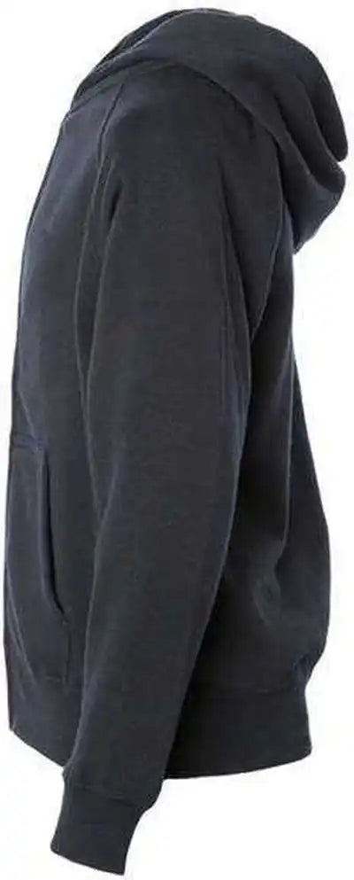Independent Trading co Prm15ysbz Youth Lightweight Special Blend Raglan Zip Hood - Black