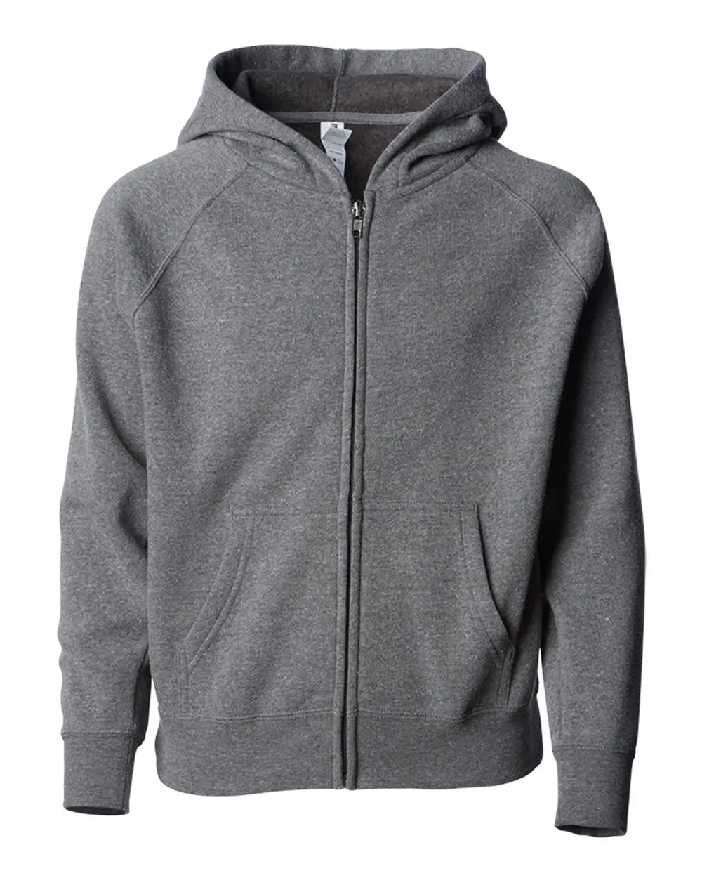 Independent Trading Co. Prm15ysbz Youth Lightweight Special Blend Raglan Zip Hood - Nickel