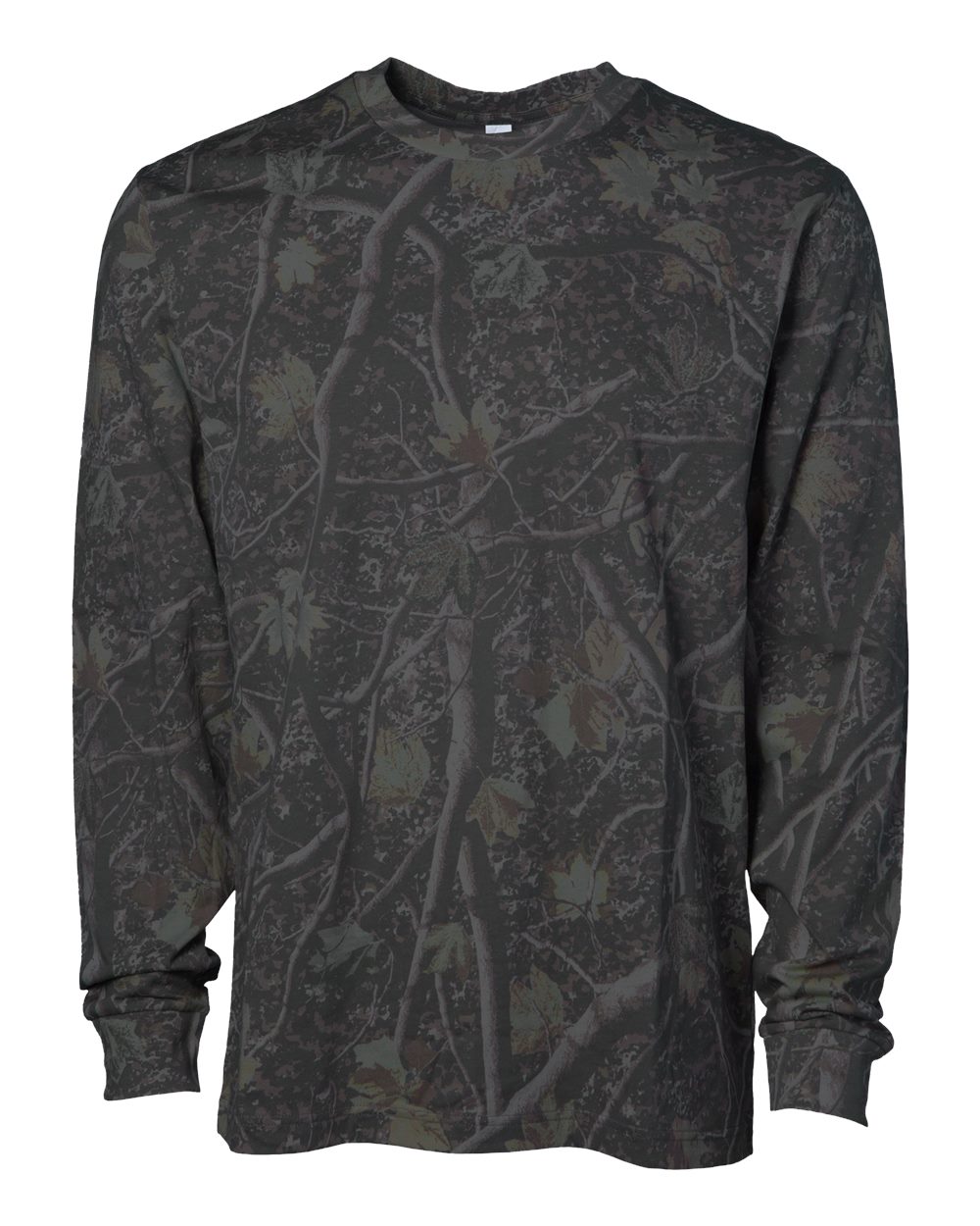 Independent Trading Co. Prm180lst Unisex Premium Long Sleeve T-shirt - Darkwood Tree Camo