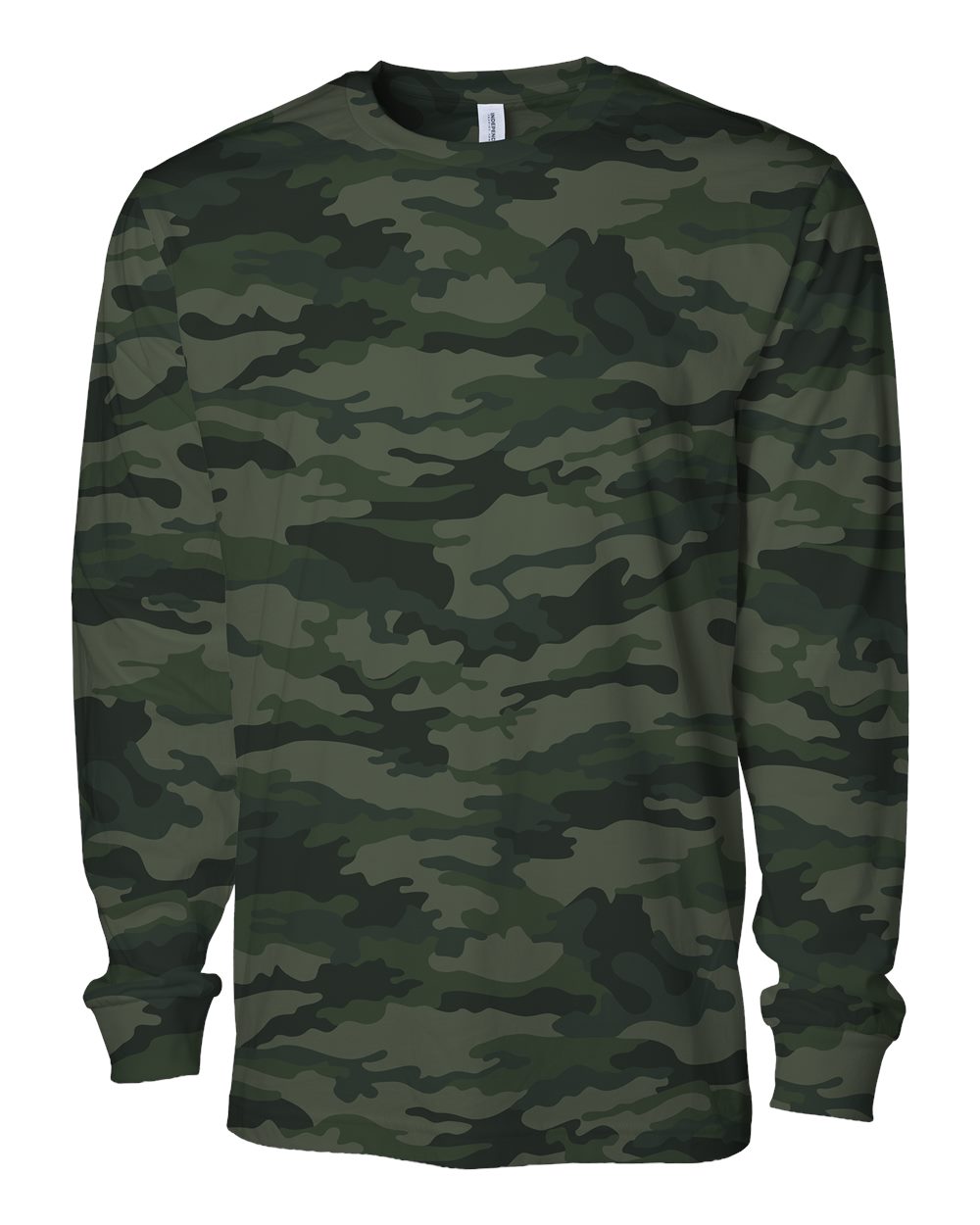 Independent Trading Co. Prm180lst Unisex Premium Long Sleeve T-shirt - Forest Camo
