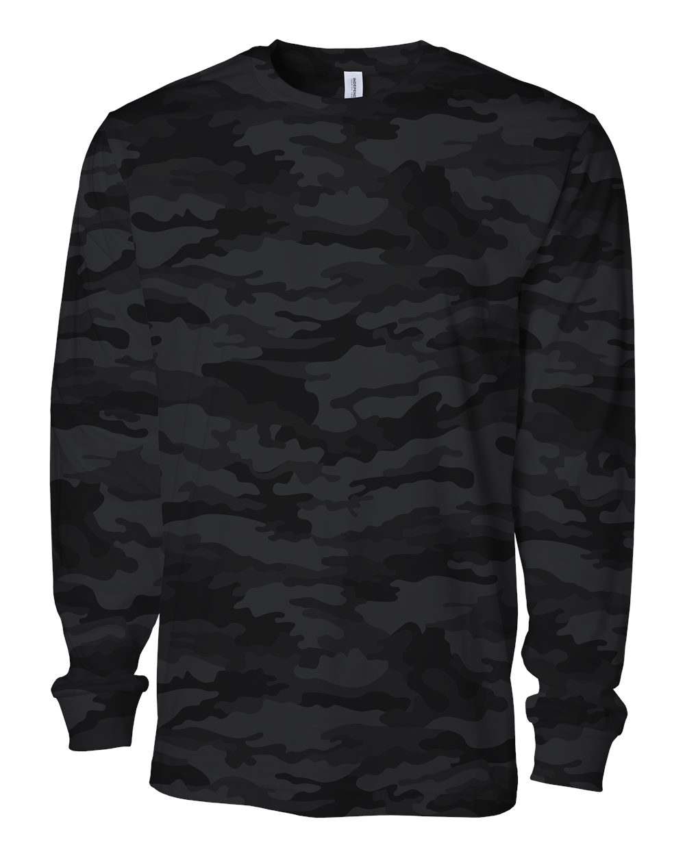 Independent Trading Co. Prm180lst Unisex Premium Long Sleeve T-shirt - Black Camo