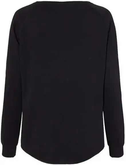 Independent Trading co Prm2000 Women’s California Wave Wash Crewneck Sweatshirt Black
