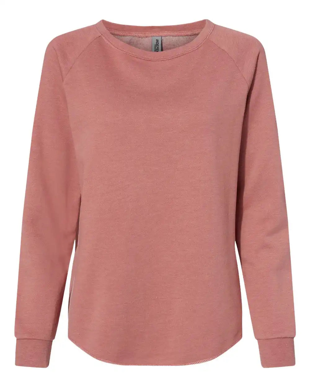 Independent Trading Co. Prm2000 Women’s California Wave Wash Crewneck Sweatshirt - Dusty Rose - Xs