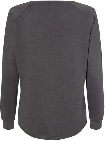 Independent Trading co Prm2000 Women’s California Wave Wash Crewneck Sweatshirt Shadow