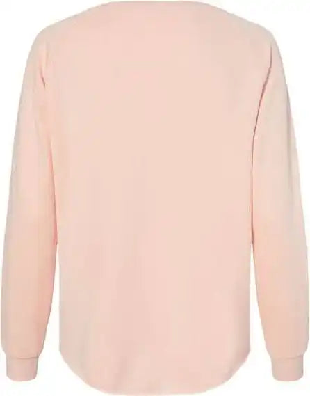 Independent Trading co Prm2000 Women’s California Wave Wash Crewneck Sweatshirt Blush