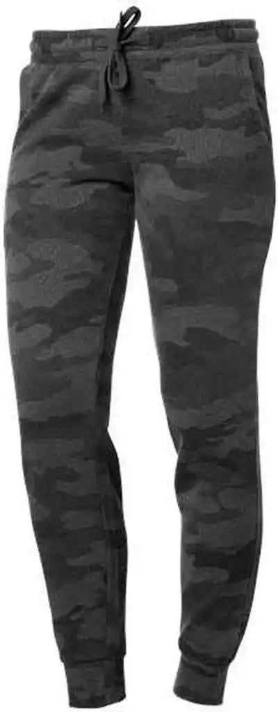 Independent Trading co Prm20pnt Women’s California Wave Wash Sweatpants Black Camo Heather