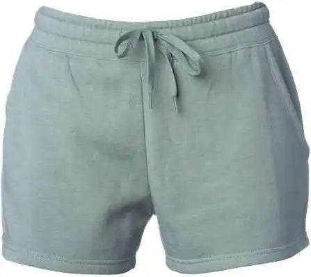 Independent Trading co Prm20srt Womens Lightweight California Wave Wash Sweatshorts Sage
