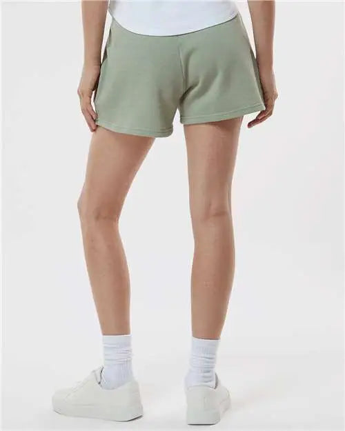 Independent Trading Co. Prm20srt Women’s Lightweight California Wave Wash Fleece Shorts - Sage