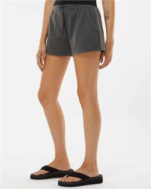 Independent Trading Co. Prm20srt Women’s Lightweight California Wave Wash Fleece Shorts - Shadow