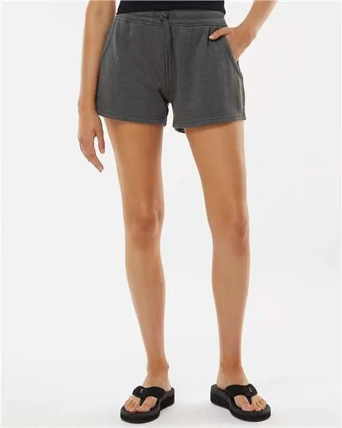 Independent Trading Co. Prm20srt Women’s Lightweight California Wave Wash Fleece Shorts - Shadow