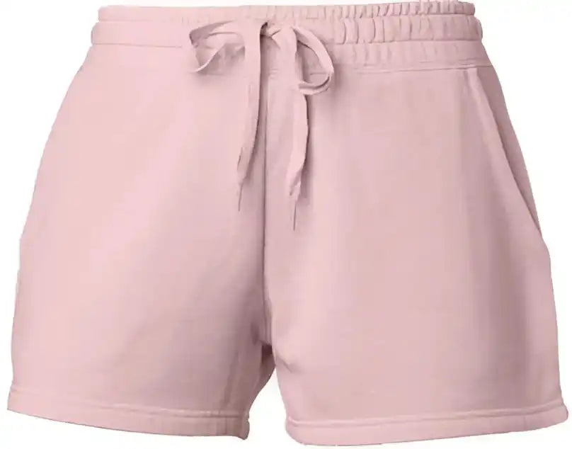 Independent Trading co Prm20srt Womens Lightweight California Wave Wash Sweatshorts Blush