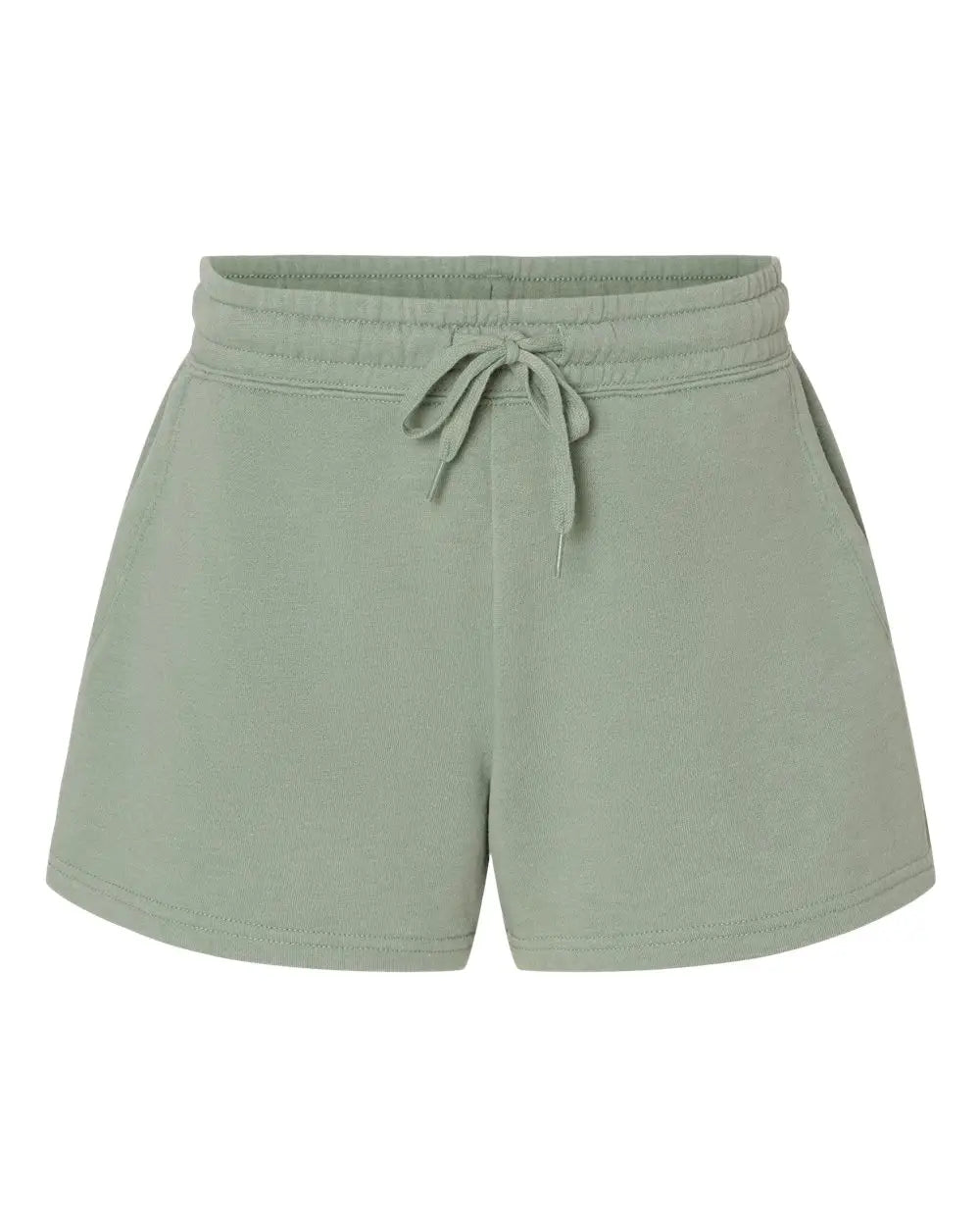 Independent Trading Co. Prm20srt Women’s Lightweight California Wave Wash Fleece Shorts - Sage - Green / Xs