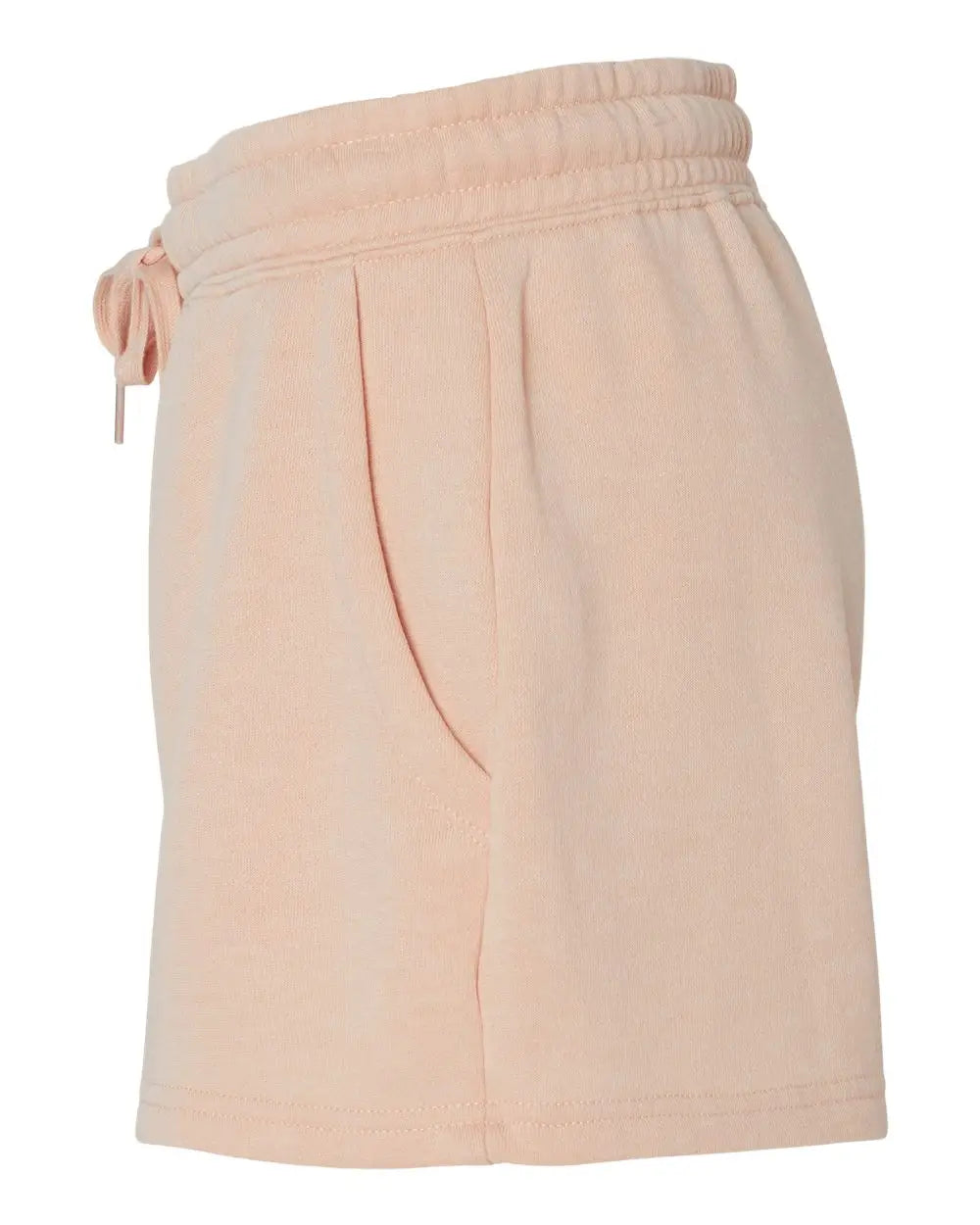 Independent Trading Co. Prm20srt Women’s Lightweight California Wave Wash Fleece Shorts - Blush